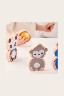 8 animaux de la jungle magnétiques en bois Oxybul