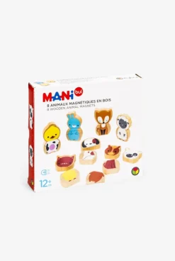 8 animaux magnétiques en bois Oxybul