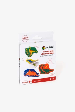 8 carnets dinosaure Oxybul