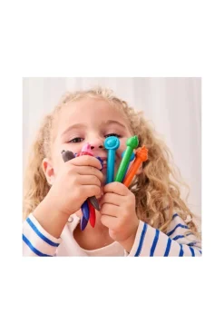 12 Crayons de cire animaux Oxybul