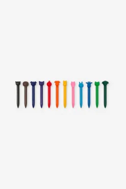 12 Crayons de cire animaux Oxybul