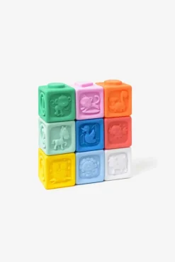 9 cubes sensoriels souples Oxybul