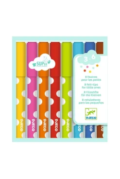 8 feutres pour les petits Djeco