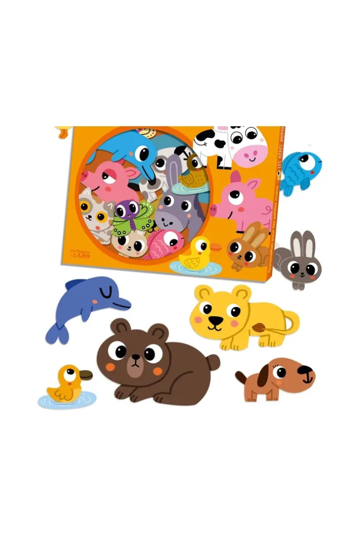 50 gommettes bébés animaux - Lito