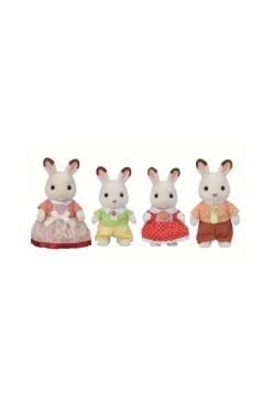 5655 La famille lapin chocolat Sylvanian