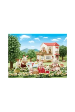 5655 La famille lapin chocolat Sylvanian