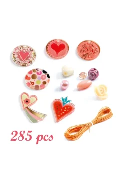285 perles Coeurs, Djeco