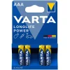 4 piles High Energy AAA LR03 Varta