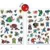 2 planches de tattoos Heroes vs vilain Djeco