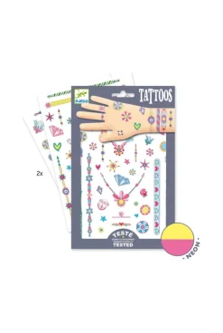 2 planches de tattoos Les bijoux de Jenni Djeco