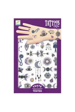 2 planches de tattoos Wicca Djeco