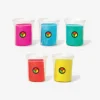 5 pots de pâte à modeler pailletée Oxybul