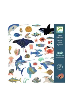 160 stickers métallisés Océan Djeco