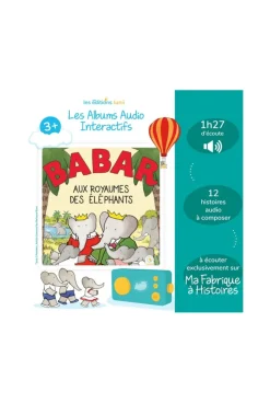 Album audio Babar aux royaumes des éléphants Lunii