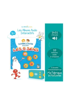 Album audio Suzanne et Gaston découvrent les 5 sens Lunii
