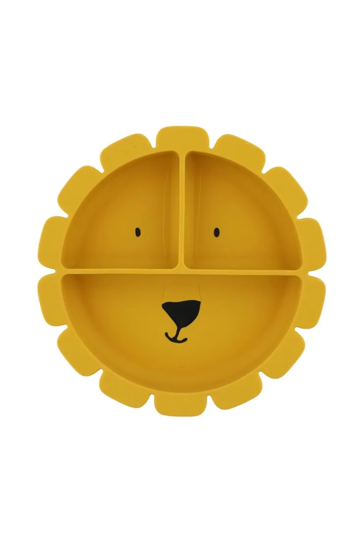 Assiette compartimentée en silicone avec ventouse Lion TRIXIE
