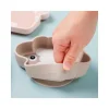 Assiette creuse ventousable beige mouton