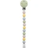 Attache tétine multi couleurs vert Nattou