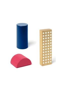 Baril boîte à formes et 75 blocs en bois Oxybul