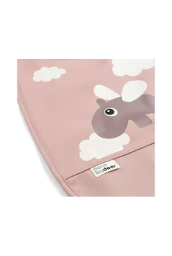 Bavoir velcro Happy clouds Rose Done By Deer