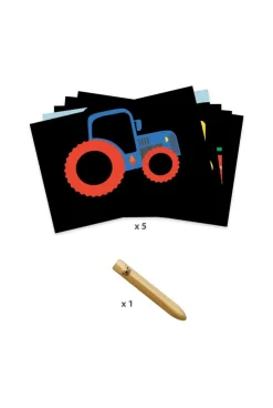 Cartes à gratter Véhicules à découvrir Djeco