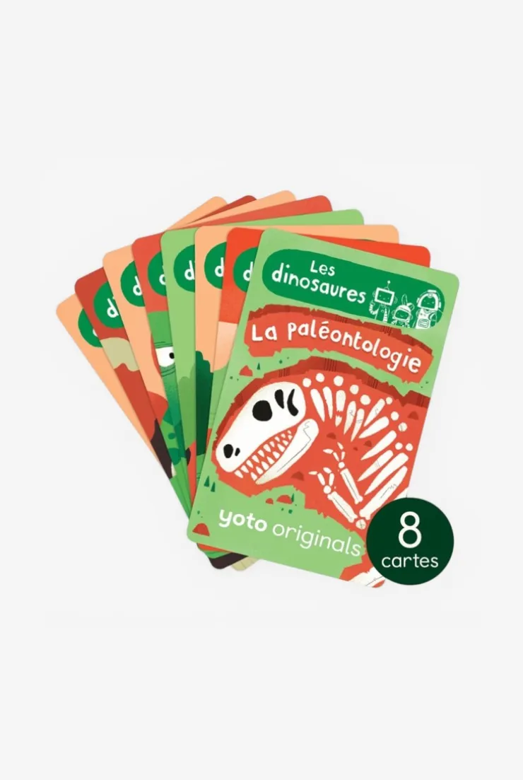 Cartes histoire audio YOTO, Explorobots les dinosaures, Pack de 8 cartes