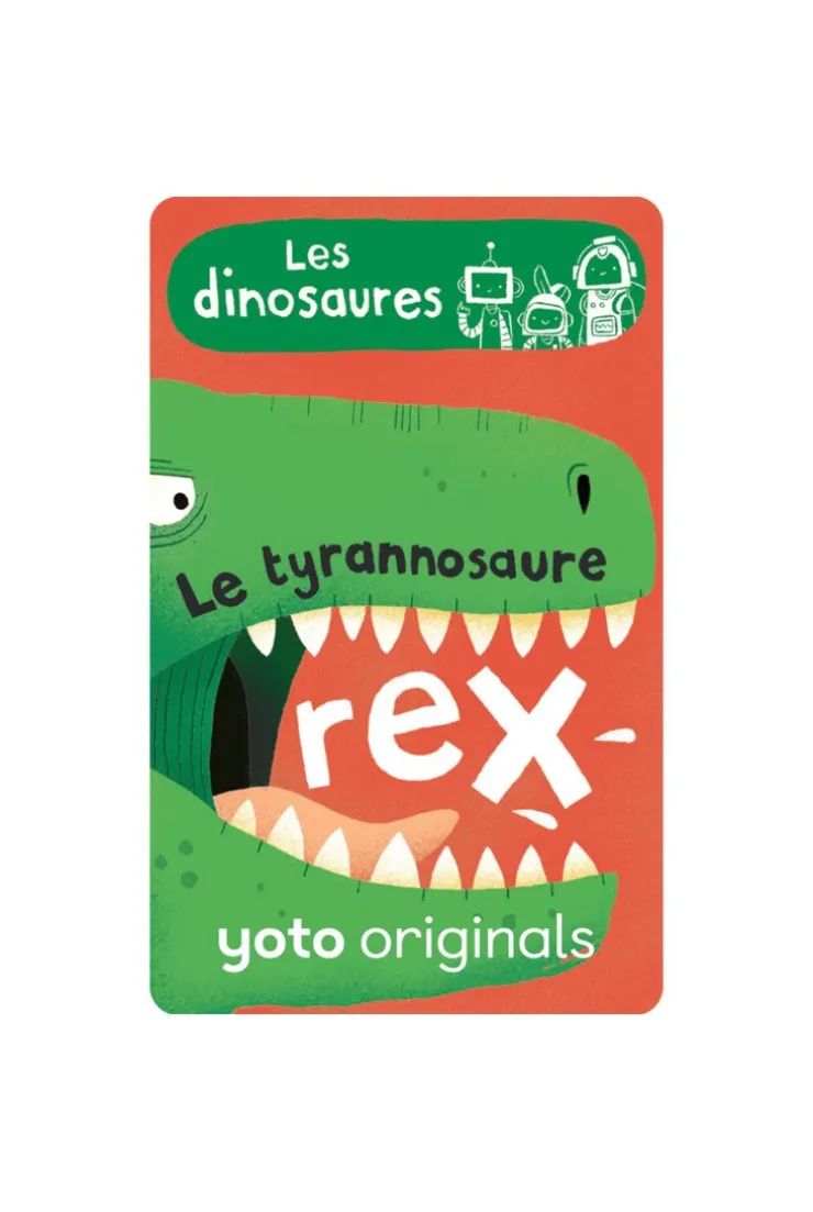 Cartes histoire audio YOTO, Explorobots les dinosaures, Pack de 8 cartes