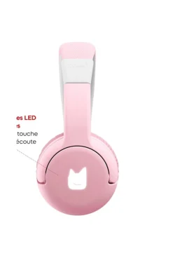 Casque Bluetooth rose fleur de Tonies