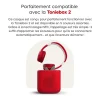 Casque Bluetooth rouge coquelicot de Tonies