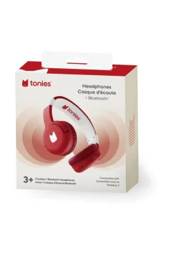 Casque Bluetooth rouge coquelicot de Tonies