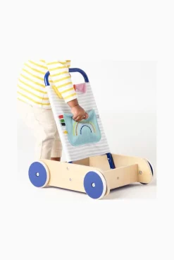Chariot pousseur bois métal et tissu Oxybul
