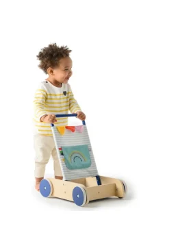 Chariot pousseur bois métal et tissu Oxybul