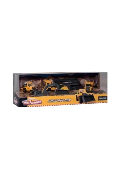 Coffret de 4 véhicules de construction Volvo Majorette