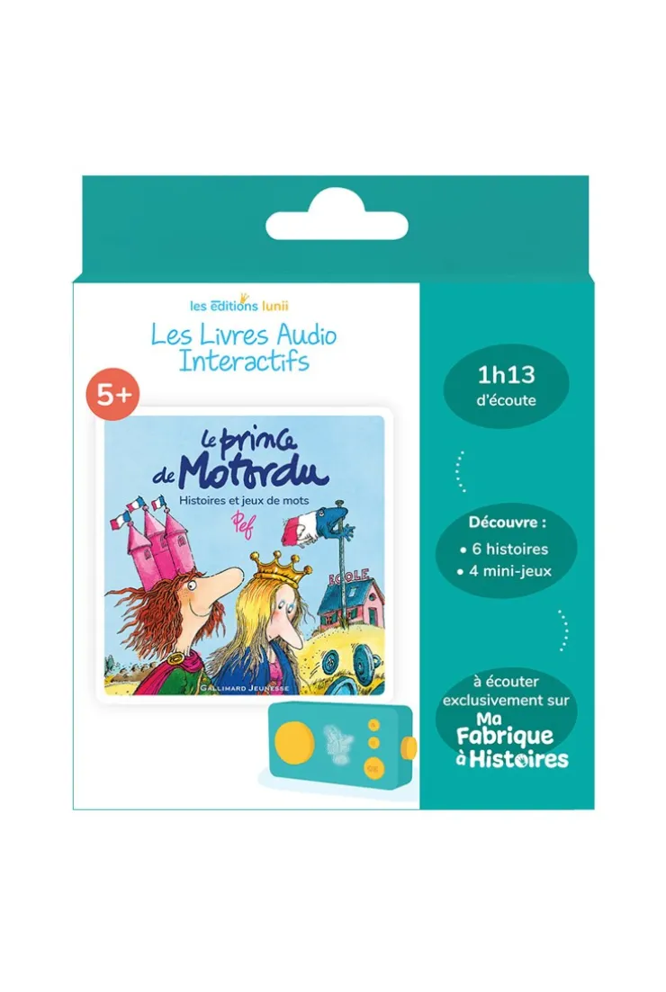 Coffret livre audio Ma Fabrique à histoires, Le prince de Motordu, Histoires et jeux de mots