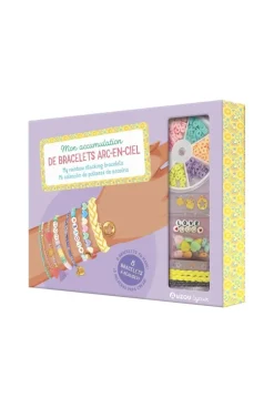Coffret Mon accumulation de bracelets arc-en-ciel - Auzou