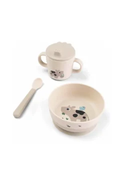 Coffret premiers repas 3 pièces beige sable