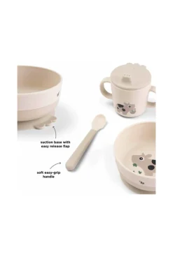 Coffret premiers repas 3 pièces beige sable