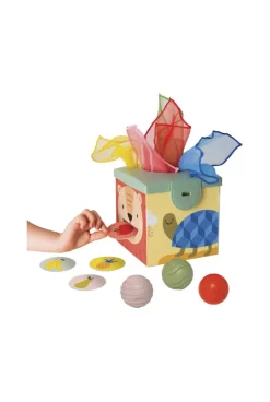 Cube magique balles tissus cartes Taf toys