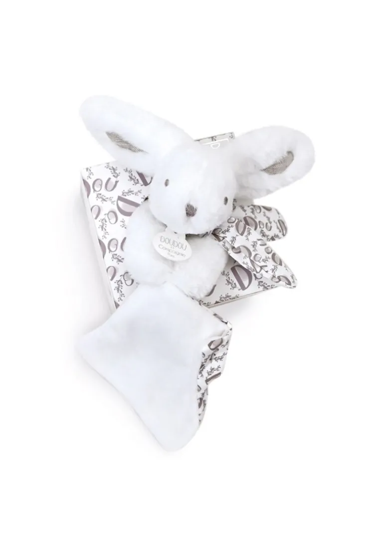 Doudou Lapin pantins avec doudou assortiment Doudou et Compagnie