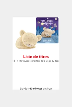 Figurine Tonies, les copains du dodo, doudou jaguar