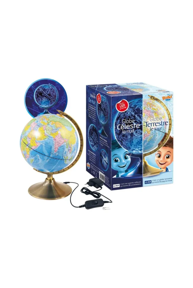 Globe terrestre jour / céleste nuit
