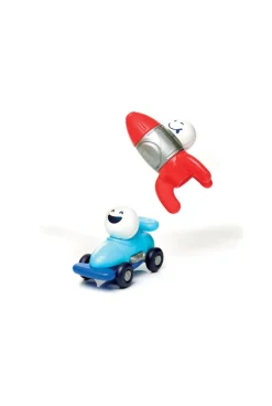 Jeu magnétique 3 véhicules et personnages en voyage Smartmax