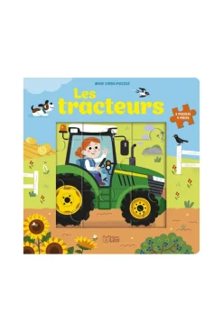 Livre 5 Puzzles 9 pièces les tracteurs