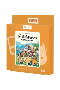 Livre audio interactif pour FLAM, La famille Magicus part en vacances Lunii