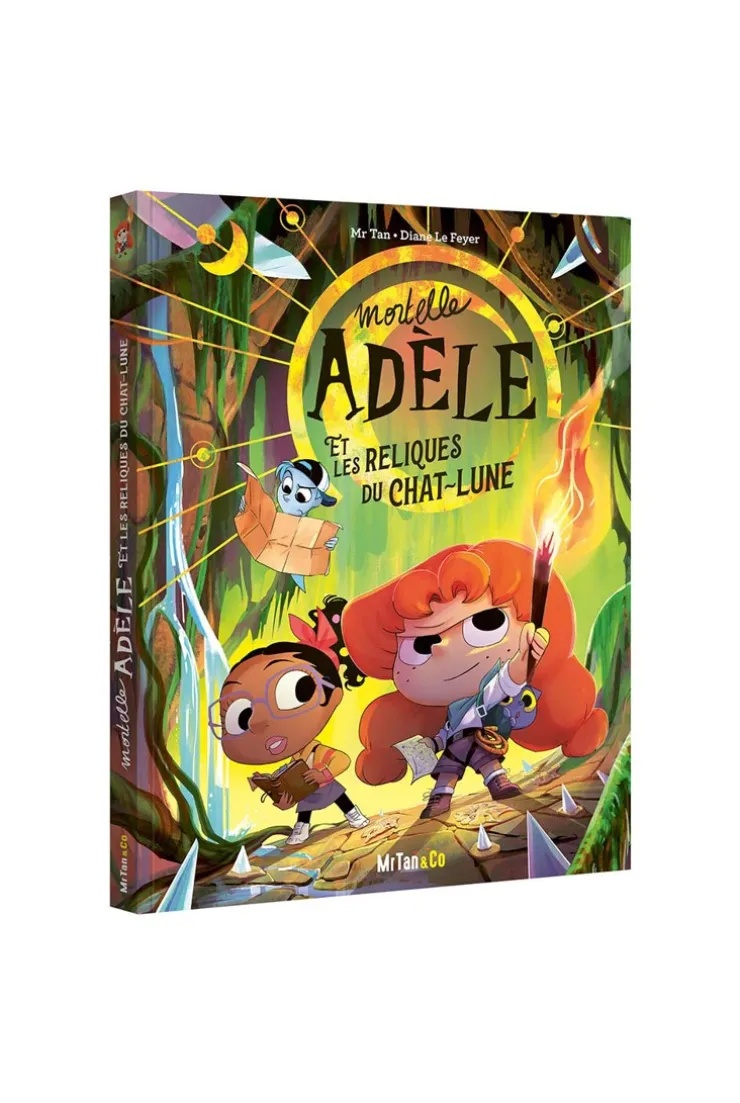 Livre BD Mortelle Adèle et les reliques du chat-lune, la grande aventure Tome 4