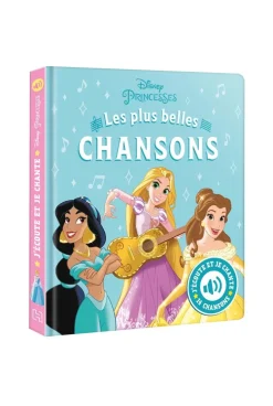 Livre Disney princesses, j'écoute et je chante, livre sonore, mes plus belles chansons