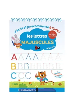 Livre Les lettres majuscules J'écris et recommence à l'infini