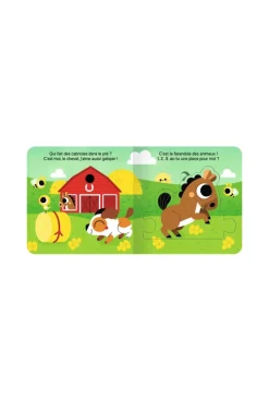 Livre Mes puzzles farandole les animaux de la ferme