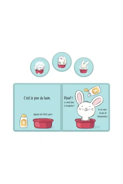 Livre Plouf, Petit Lapin ! Livre de bain