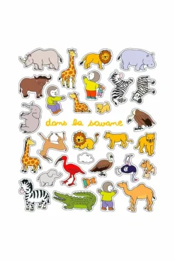 Livre T'Choupi Le grand cahier d'autocollants les animaux - Nathan Jeunesse